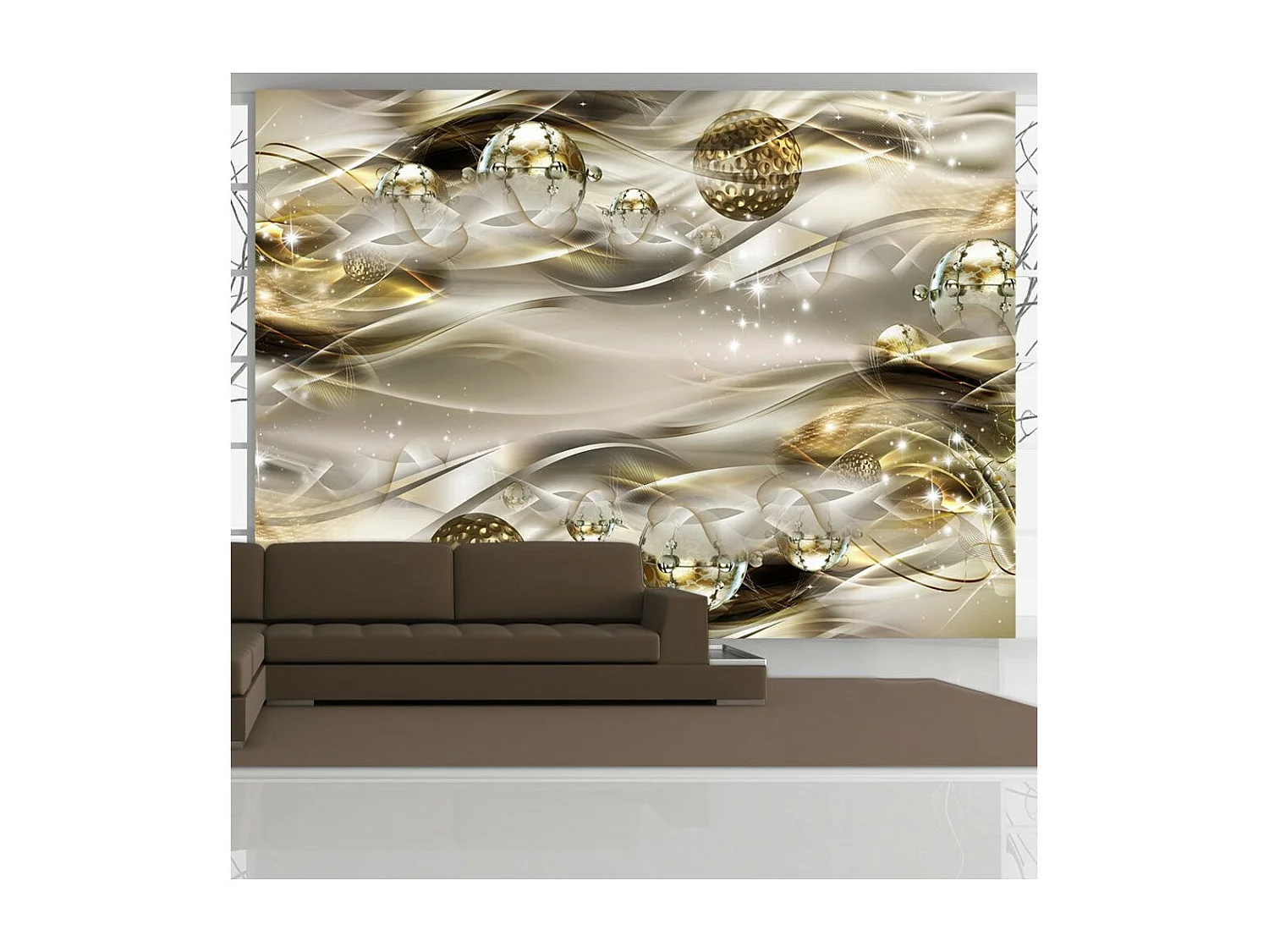 Papier Peint "Golden Nebula" 245 x 350 cm