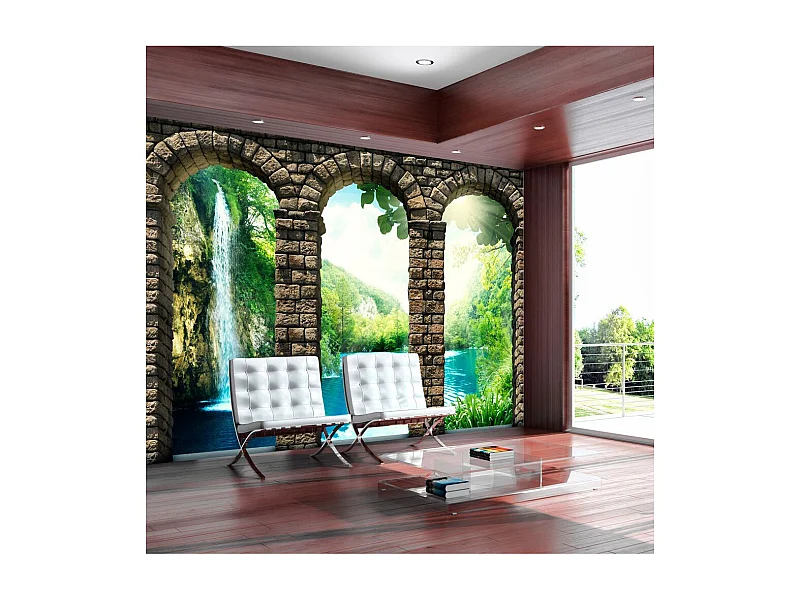 Papier Peint "Mysterious Waterfall" 70 x 100 cm