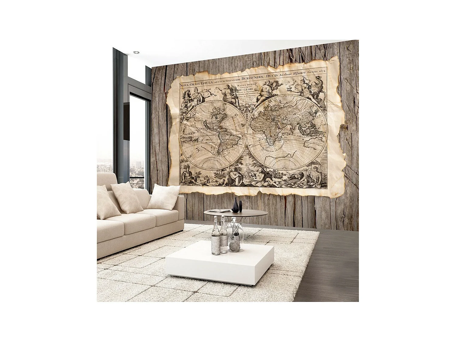 Papier Peint "Nova Orbis Tabula" 175 x 250 cm