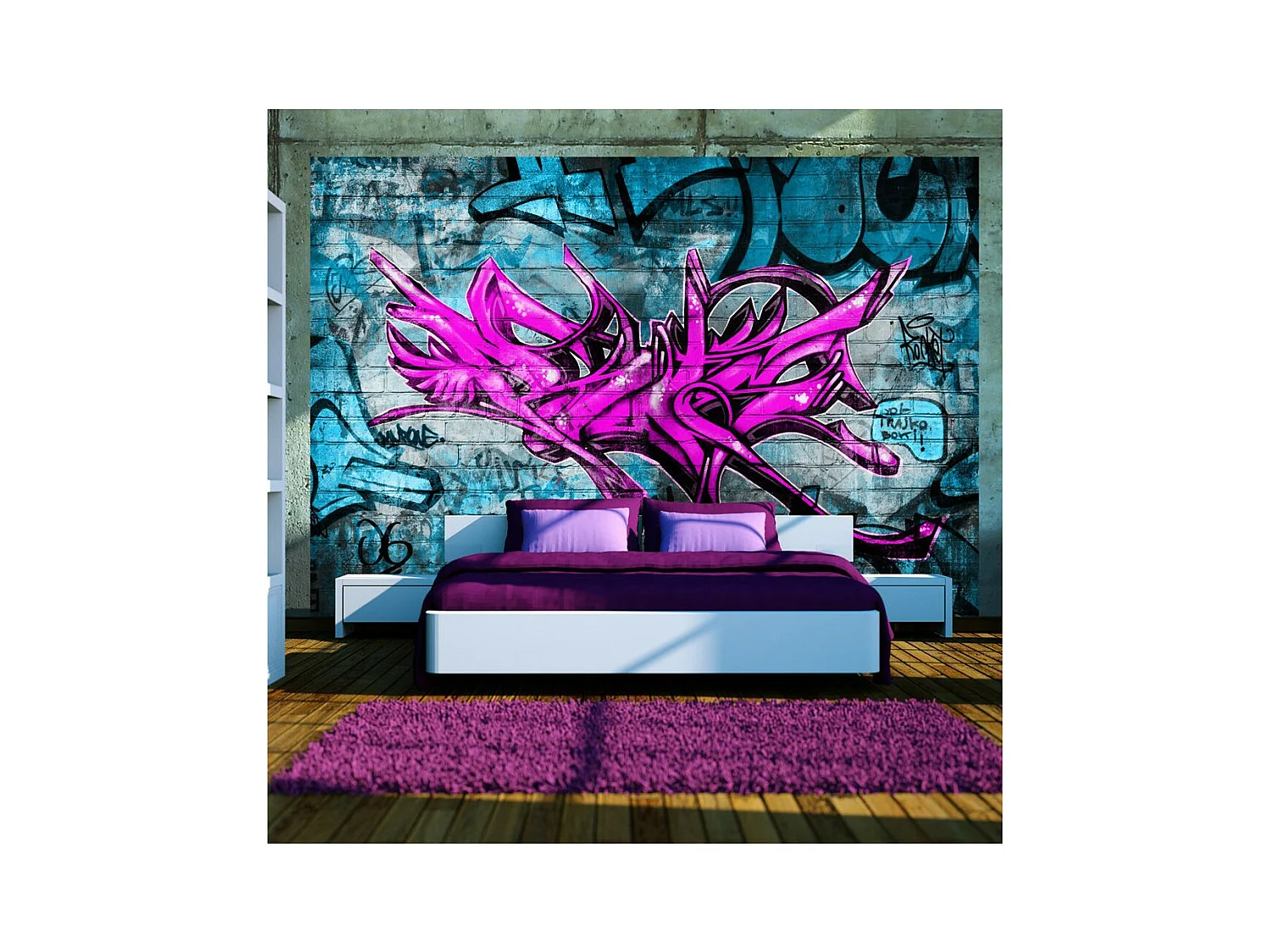 Papier Peint "Anonymous Graffiti" 245 x 350 cm