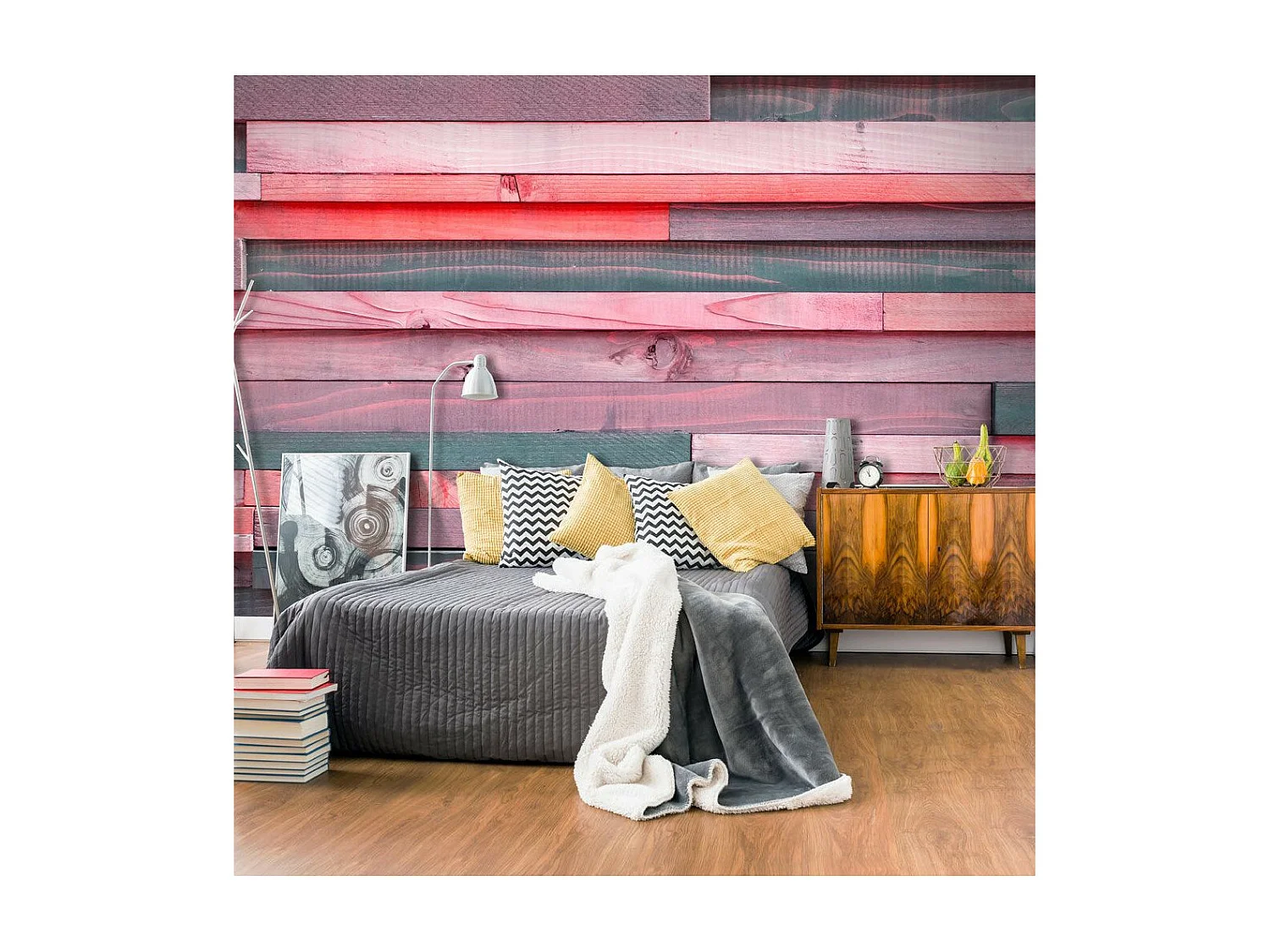 Papier Peint "Pink Manor" 245 x 350 cm