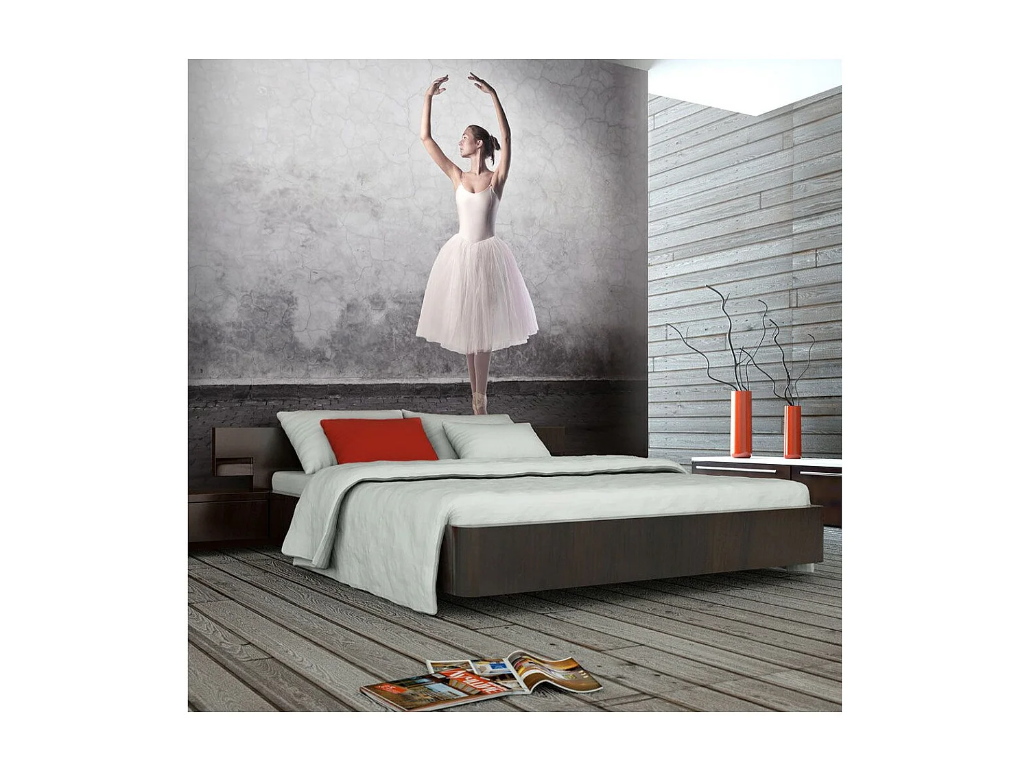 Papier Peint "Danseuse de Ballet Comme Chez Degas" 154 x 200 cm