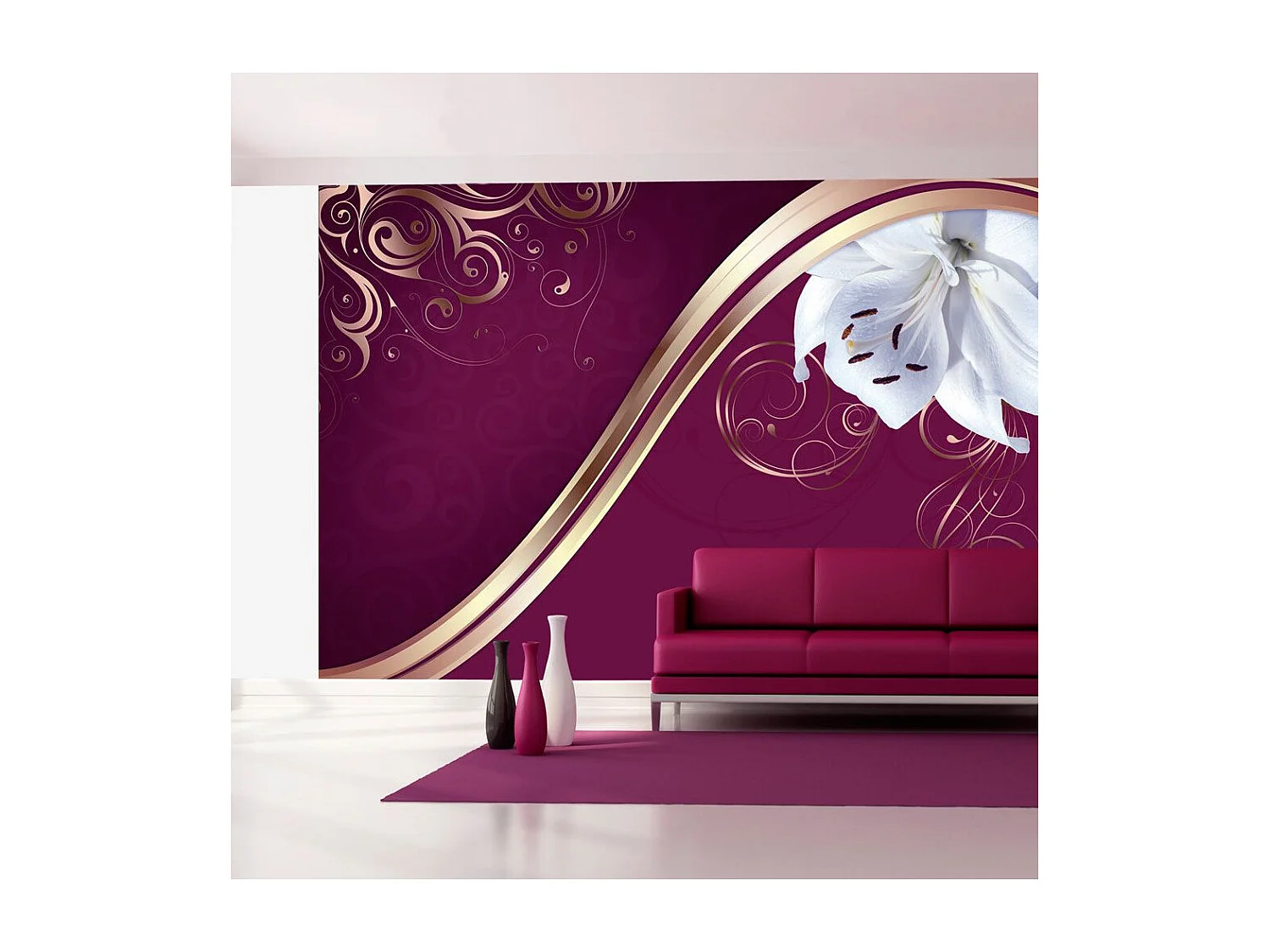 Papier Peint "Floral Umbrella" 140 x 200 cm