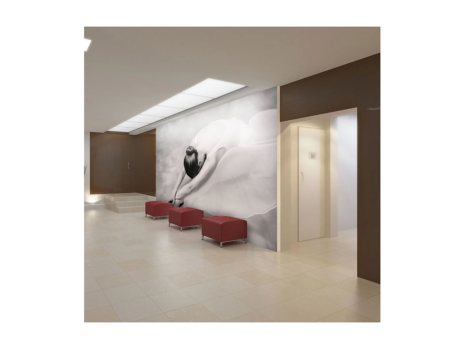 Papier Peint "Photographie : Ballerine" 270 x 350 cm