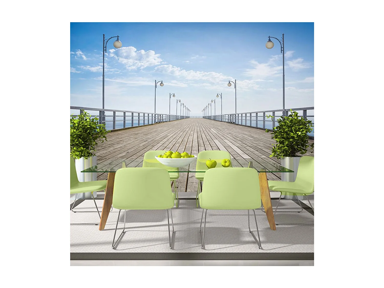 Papier Peint "Sur la Jetée" 245 x 350 cm