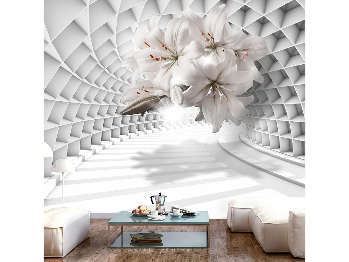 Papier Peint "Flowers in the Tunnel" 175 x 250 cm