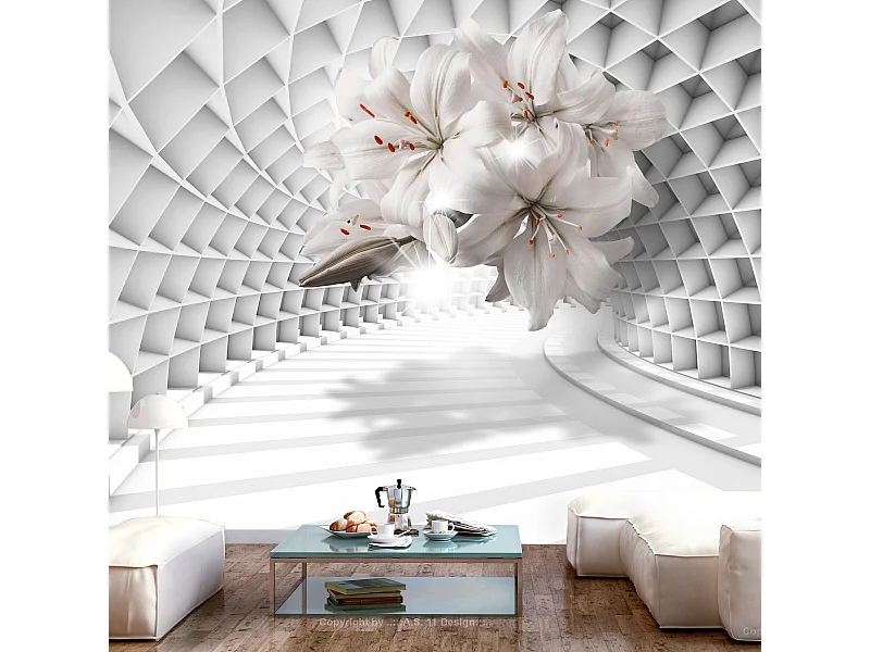 Papier Peint "Flowers in the Tunnel" 175 x 250 cm