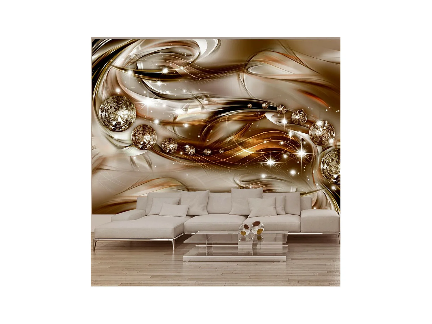 Papier Peint "Chocolate Tide" 140 x 200 cm