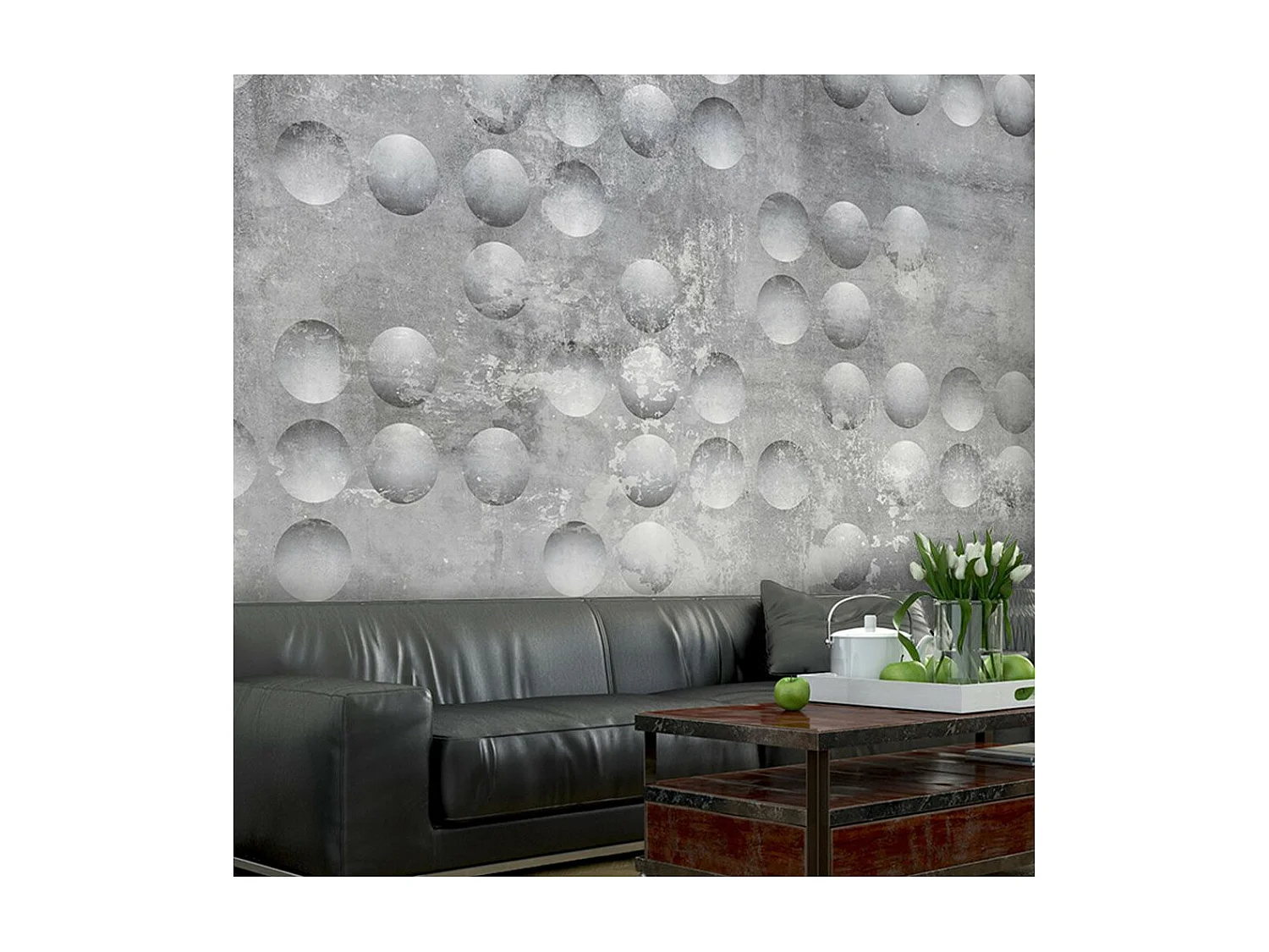 Papier Peint "Dancing Bubbles" 245 x 350 cm