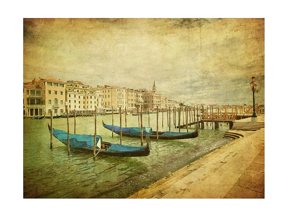 Papier Peint "Grand Canal, Venice Vintage" 270 x 350 cm