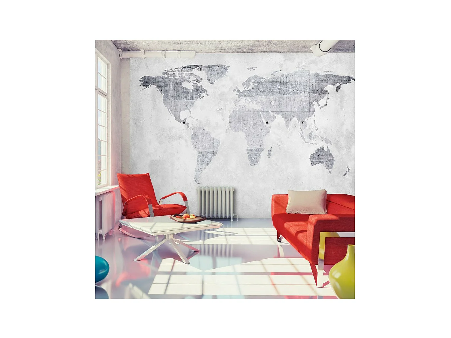 Papier Peint "Concrete Map" 140 x 200 cm