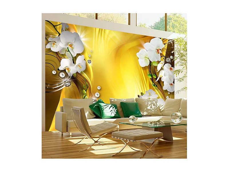 Papier Peint "Orchid in Gold" 245 x 350 cm