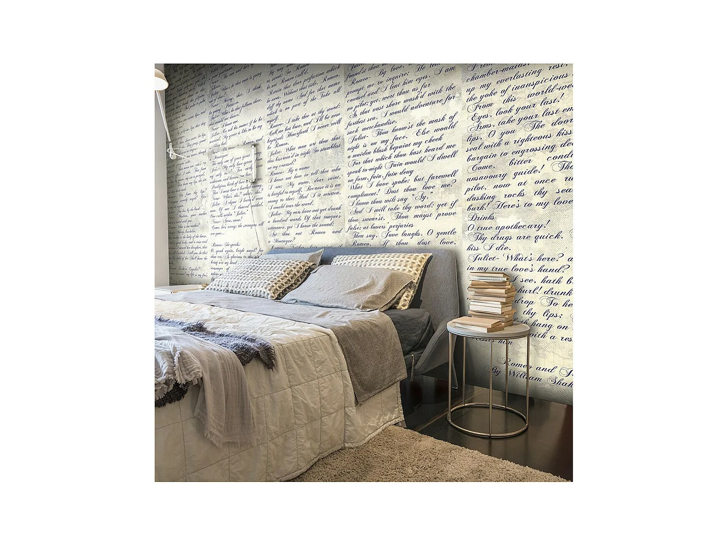 Papier Peint "Verses of Love Romeo & Juliet" 50x1000cm