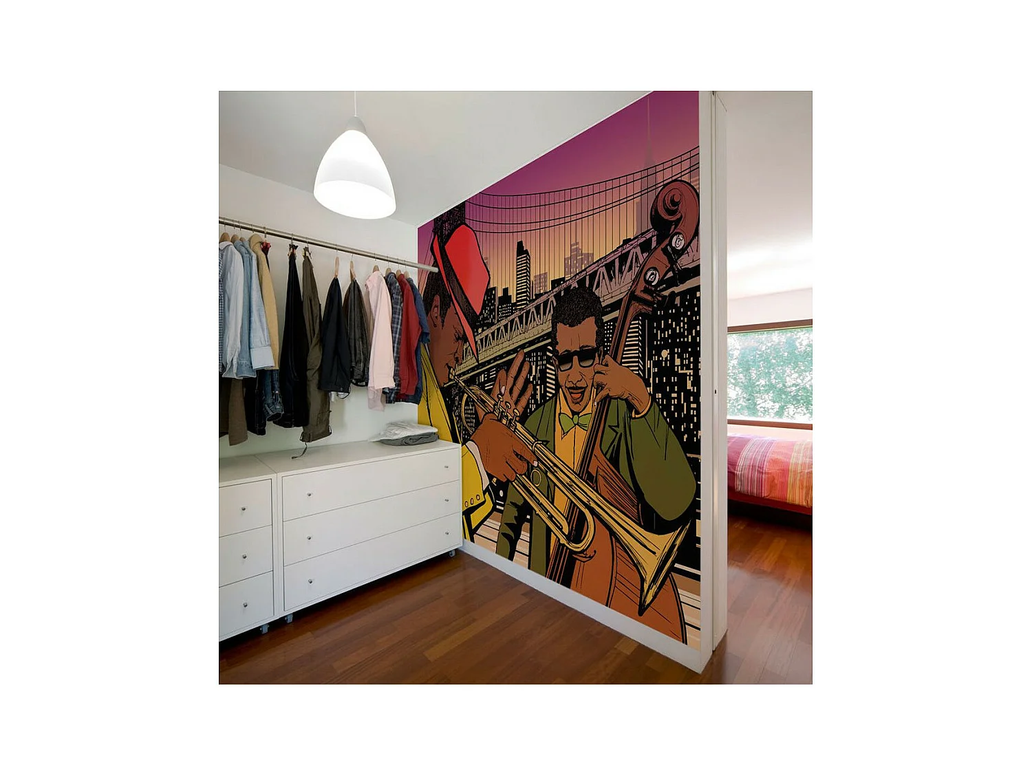 Papier Peint "Soirée Jazz" 231 x 300 cm