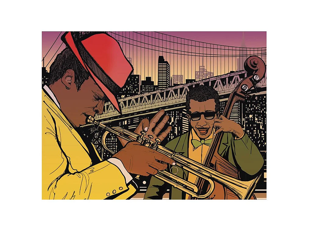 Papier Peint "Soirée Jazz" 231 x 300 cm