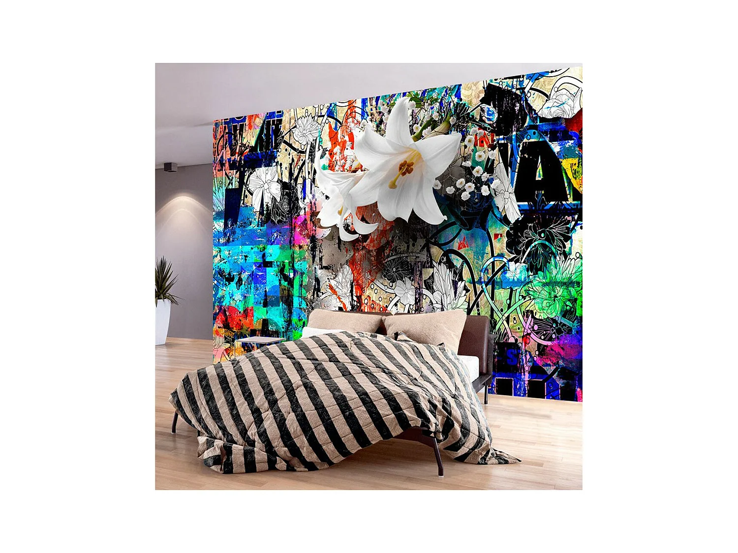 Papier Peint "Urban Lily" 175 x 250 cm