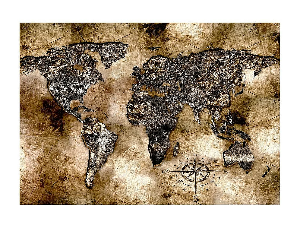 Papier Peint "Old World Map II" 210 x 300 cm
