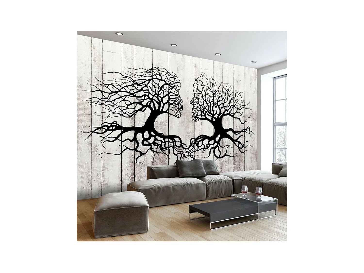 Papier Peint "A Kiss of a Trees" 70 x 100 cm