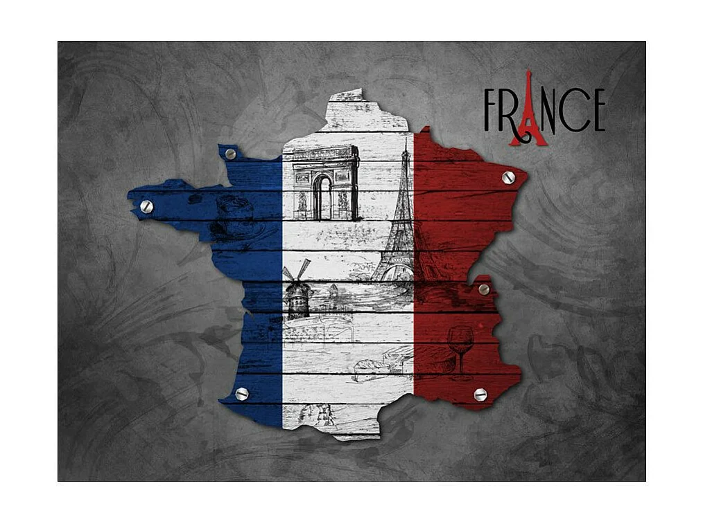 Papier Peint "France Symboles" 154 x 200 cm