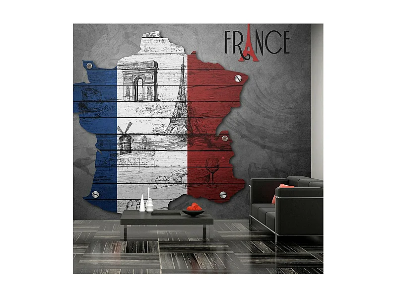 Papier Peint "France Symboles" 154 x 200 cm