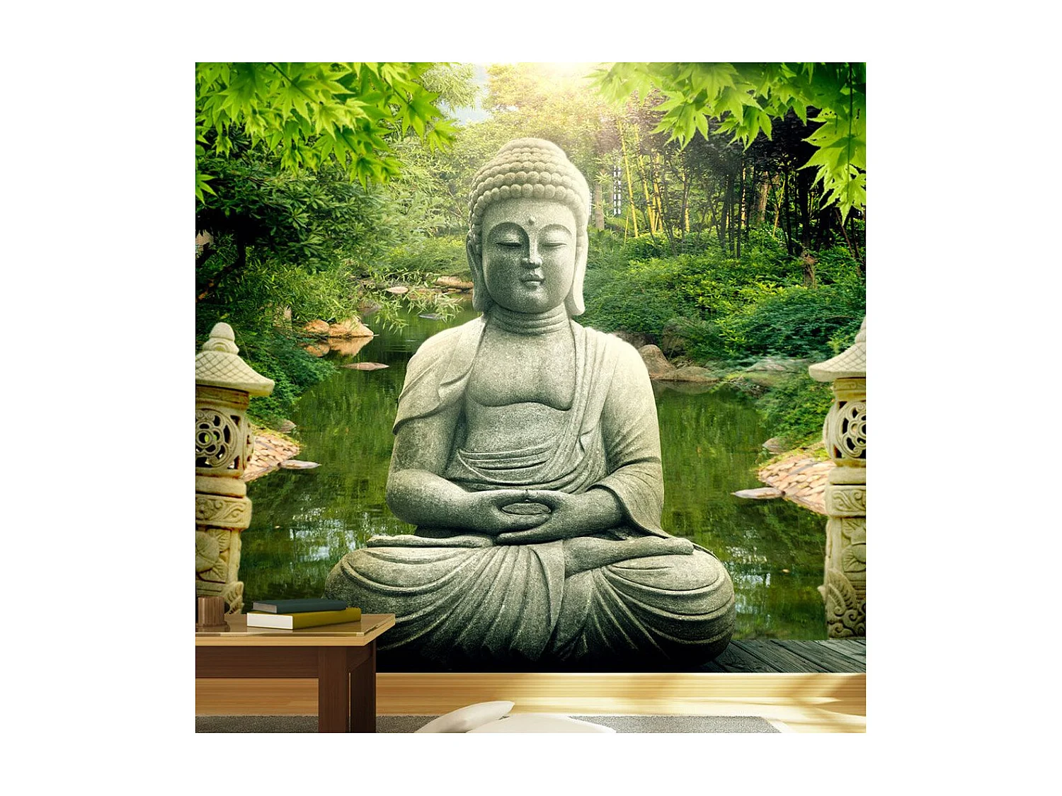 Papier Peint "Buddha's Garden" 70 x 100 cm