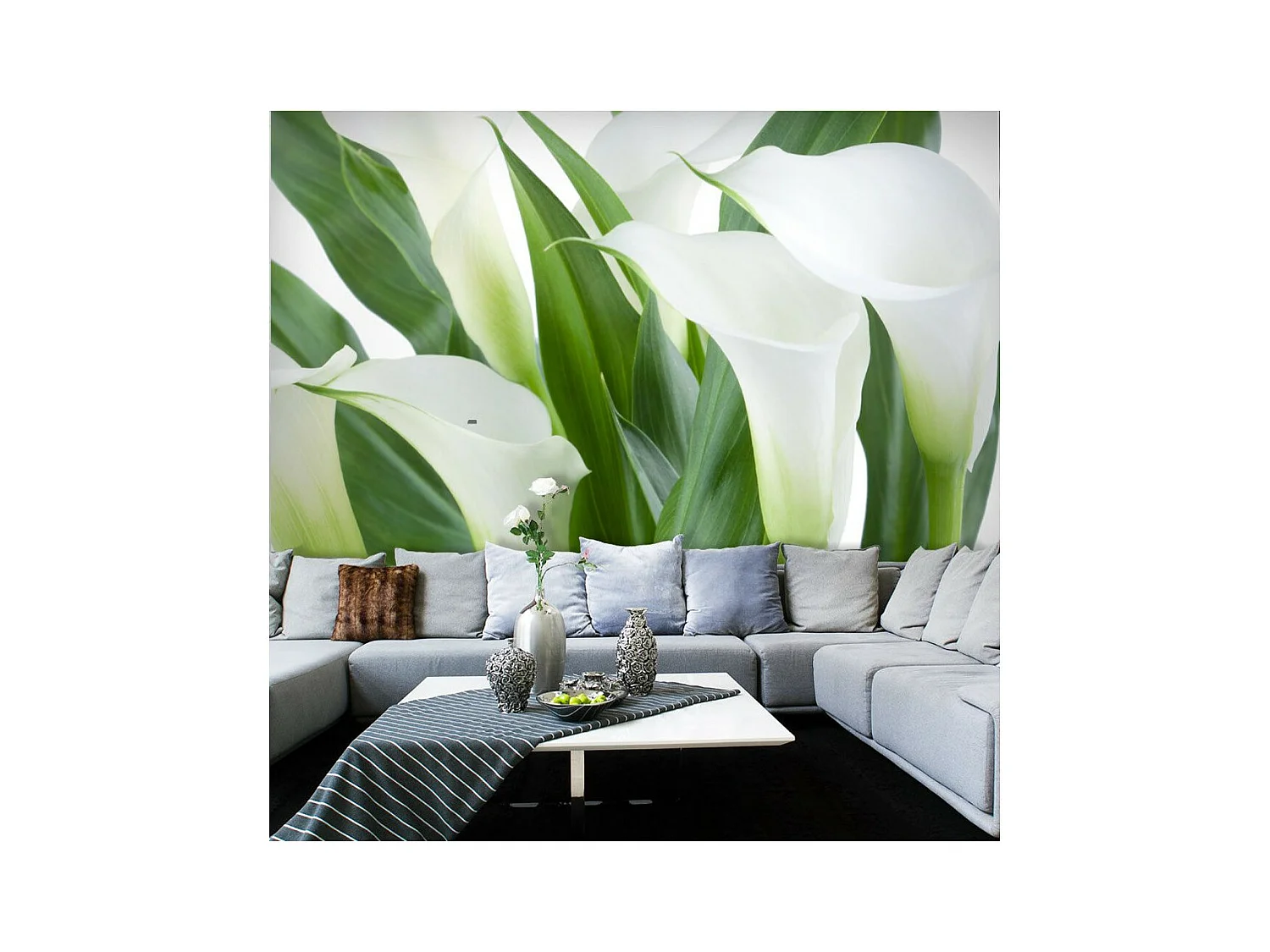 Papier Peint "Bouquet de Fleurs Callas" 231 x 300 cm