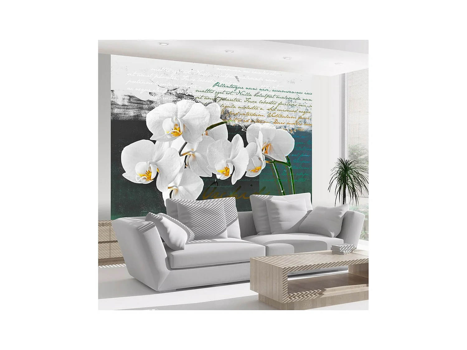 Papier Peint "Orchidées Inspiration du Poète" 231 x 300 cm