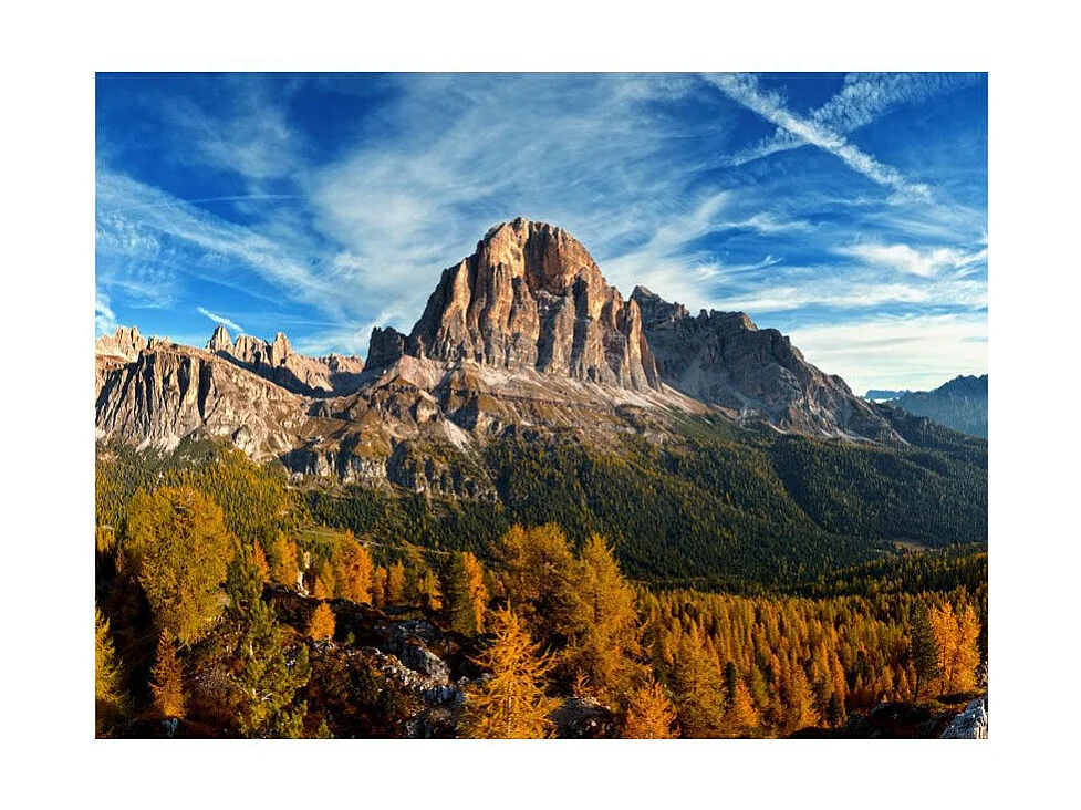 Papier Peint "Vue Merveilleuse sur Les Dolomites" 193 x 250 cm
