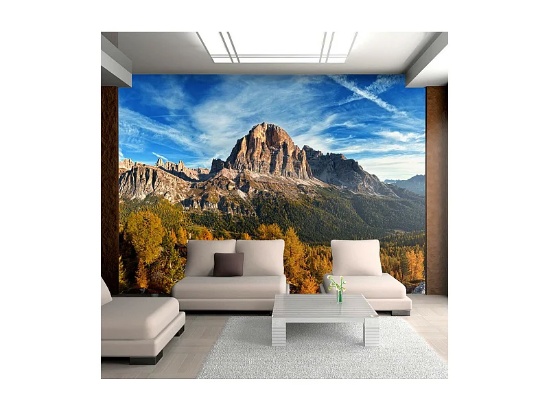 Papier Peint "Vue Merveilleuse sur Les Dolomites" 193 x 250 cm