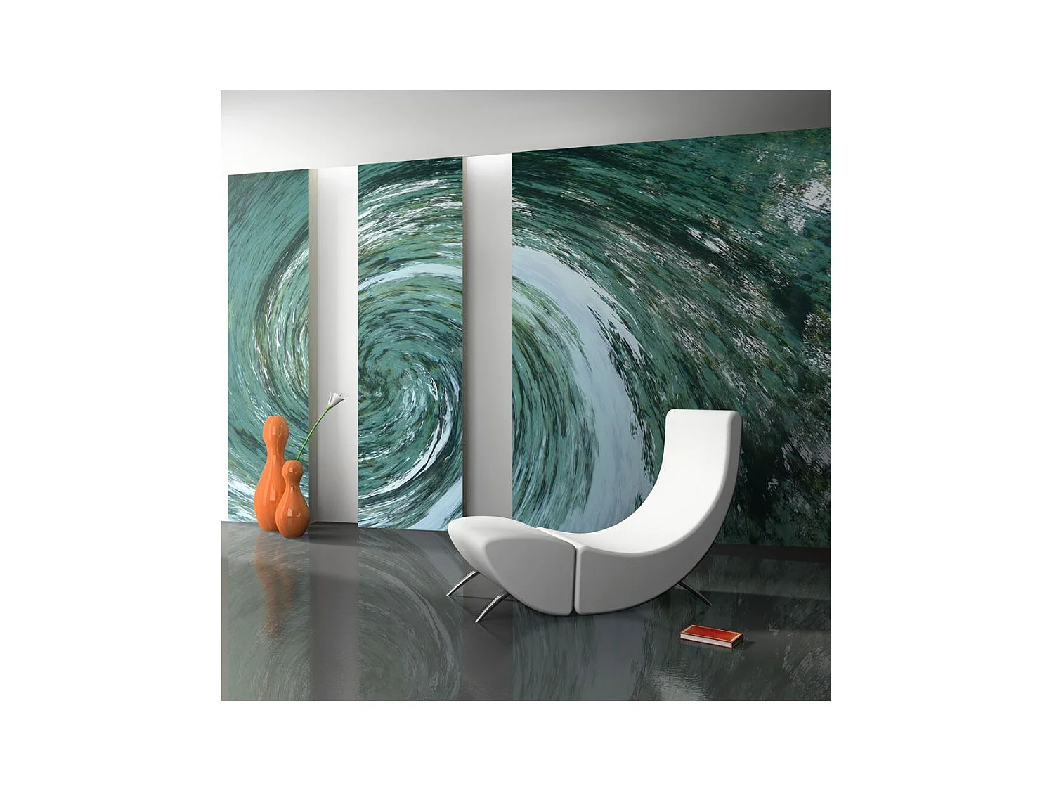 Papier Peint "Water Twist" 154 x 200 cm