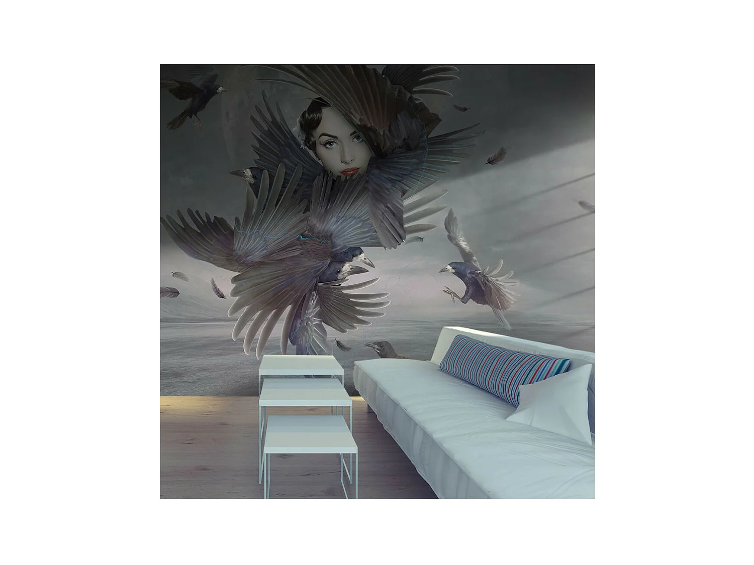 Papier Peint "Couverte de Plumes" 231 x 300 cm