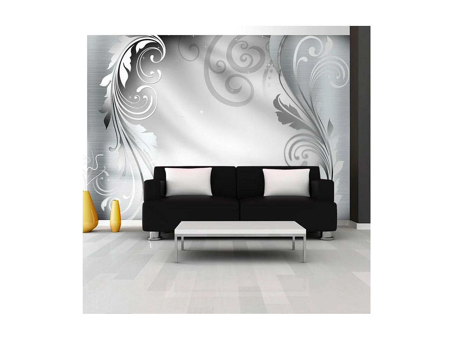 Papier Peint "Silver Ornament" 175 x 250 cm