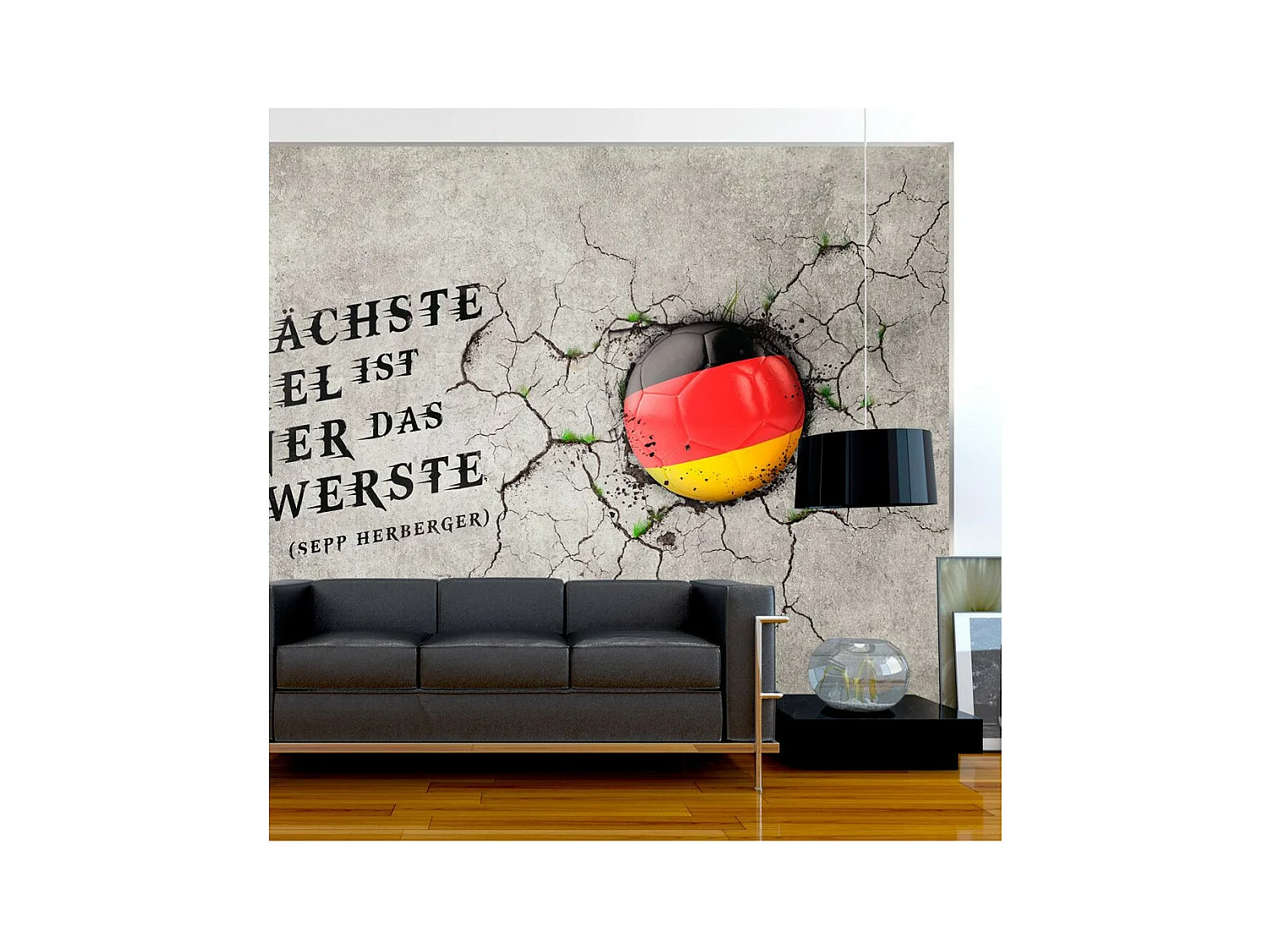 Papier Peint "Das Nächste Spiel Ist Immer Das Schwerste - Sepp Herberger" 245 x 350 cm