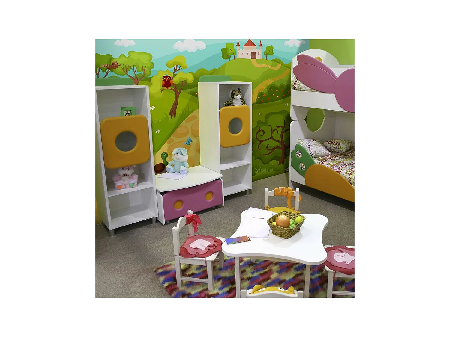 Papier Peint "En Chemin Vers le Château Magique" 154 x 200 cm