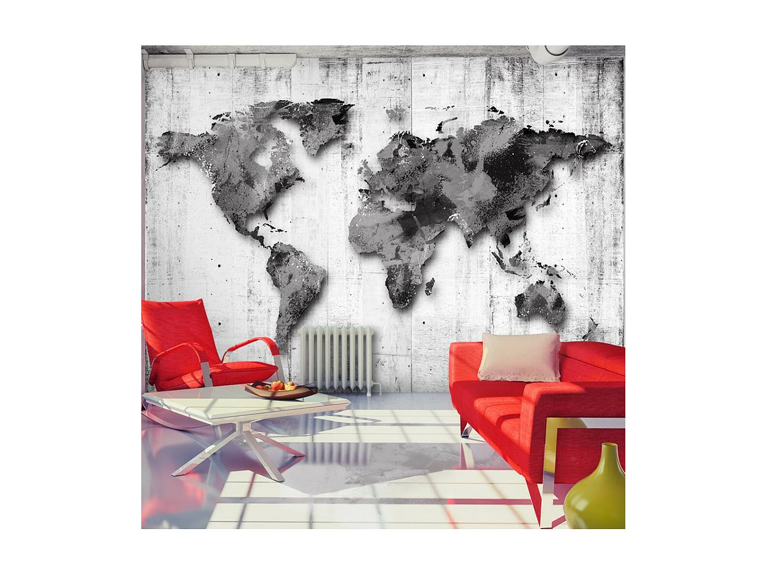 Papier Peint "World in Shades of Gray" 245 x 350 cm