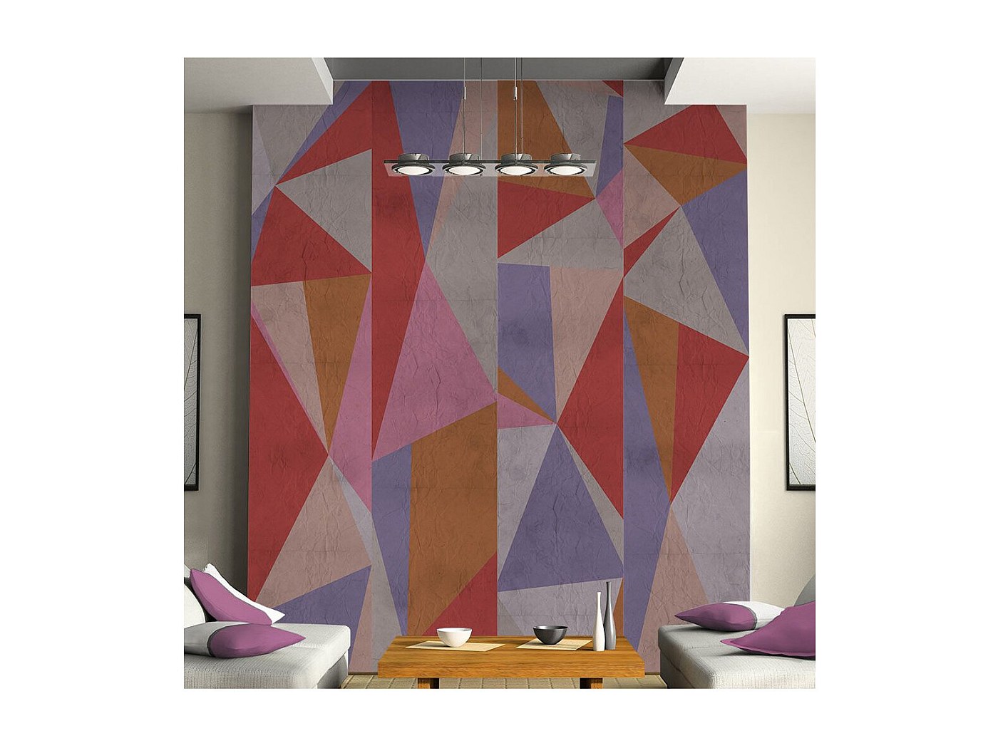 Papier peint Panneaux triangulaires nr. u79936 – magasin en ligne