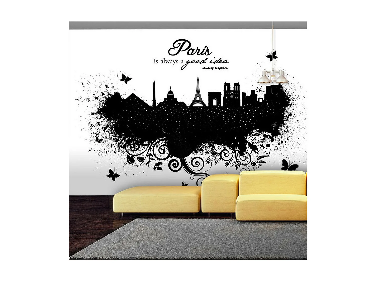 Papier Peint "Paris is Always a Good Idea" 140 x 200 cm