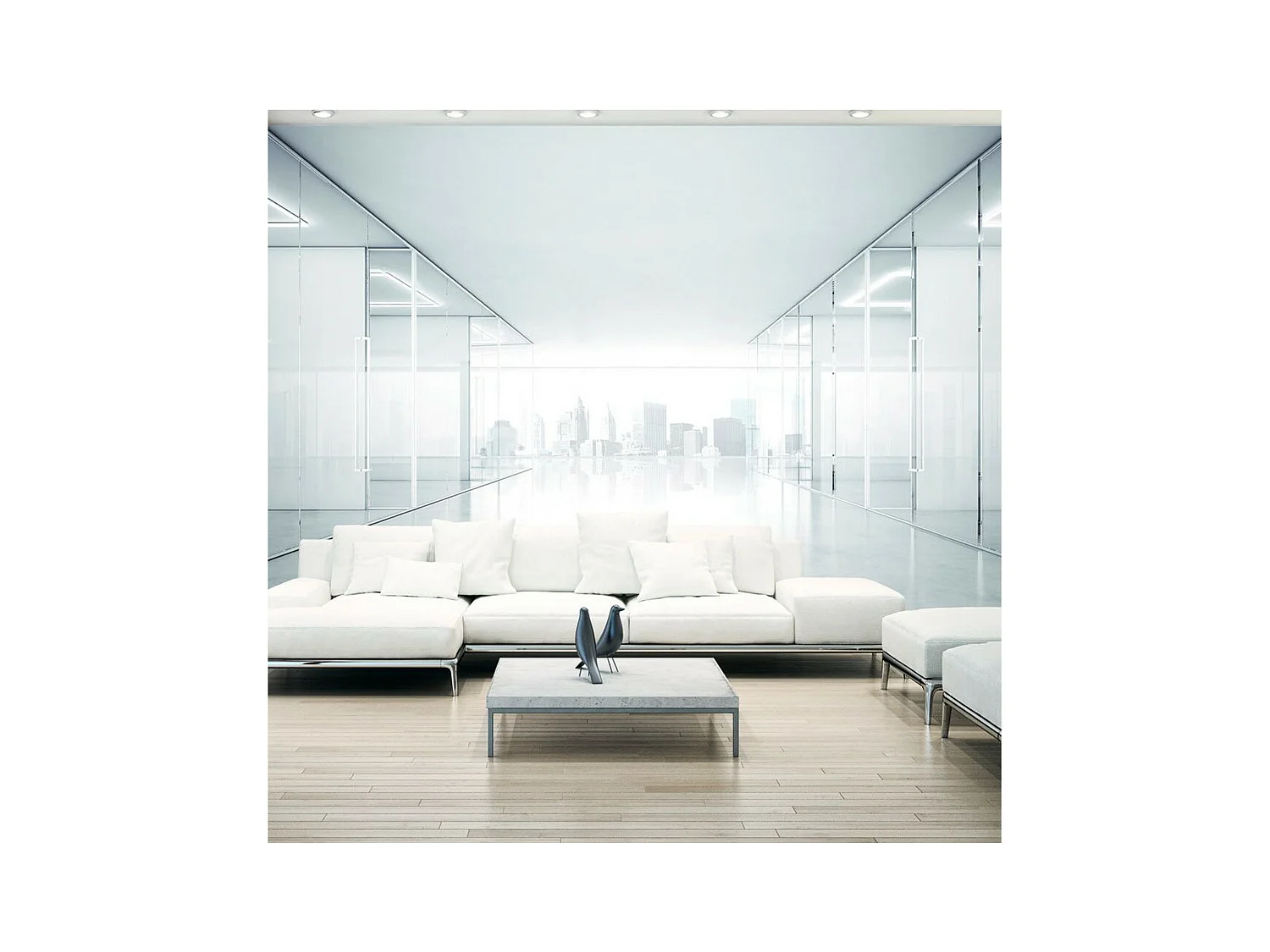 Papier Peint "White City" 210 x 300 cm