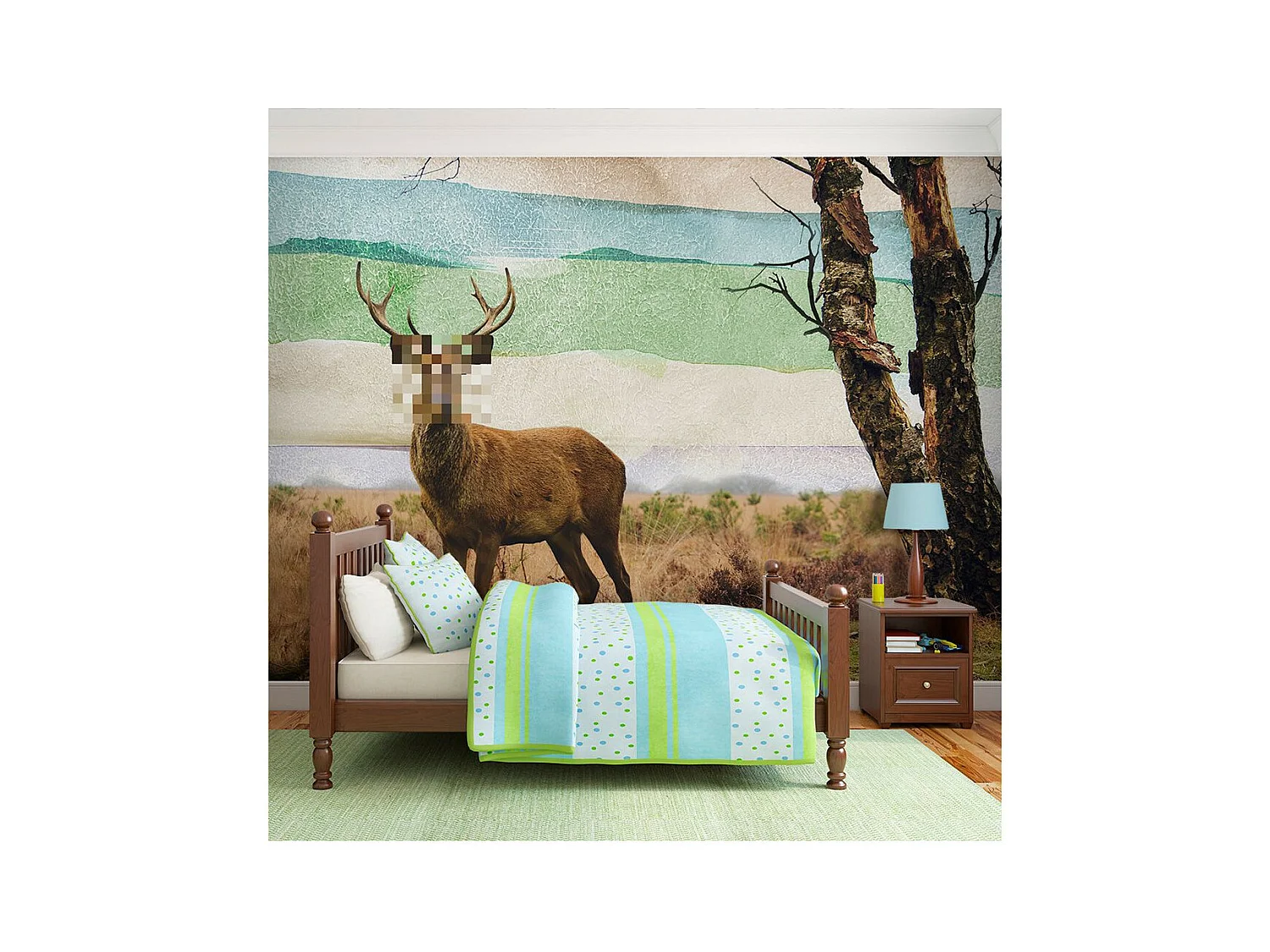 Papier Peint "Cerf Incognito" 231 x 300 cm