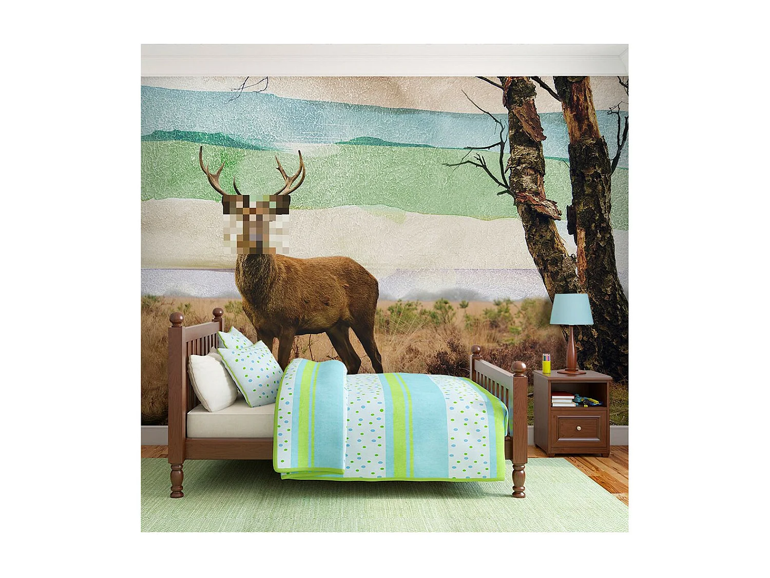 Papier Peint "Cerf Incognito" 231 x 300 cm