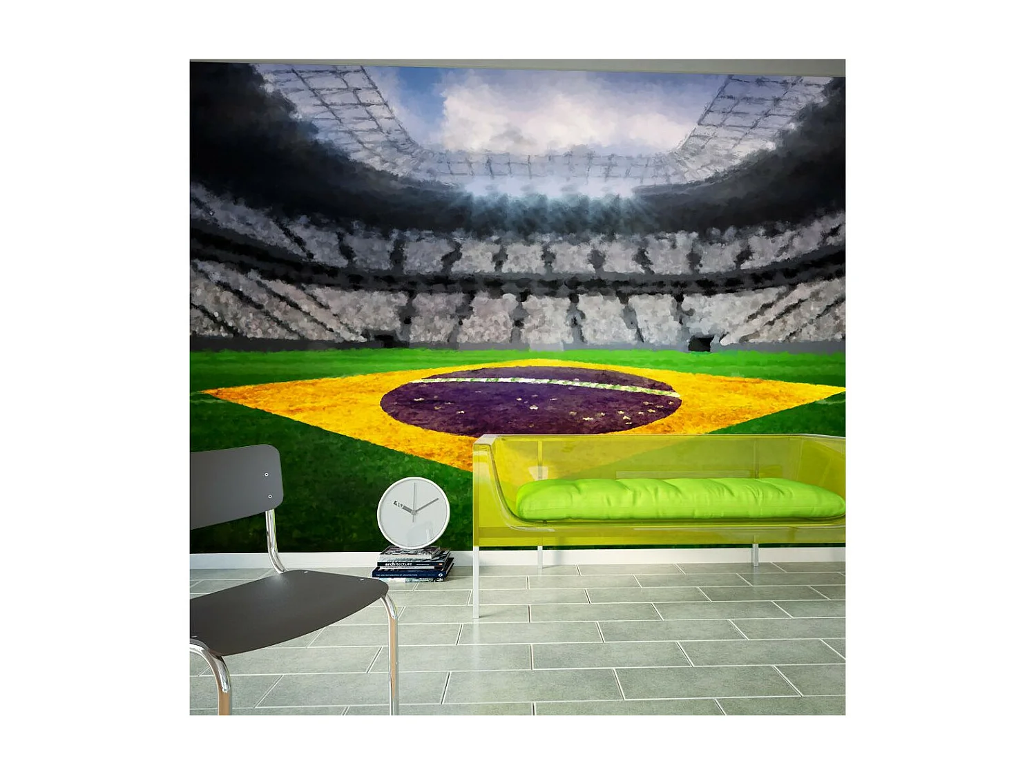 Papier Peint "Brazilian Stadium" 70 x 100 cm