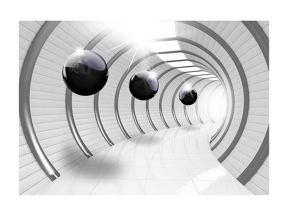 Papier Peint "Futuristic Tunnel" 175 x 250 cm
