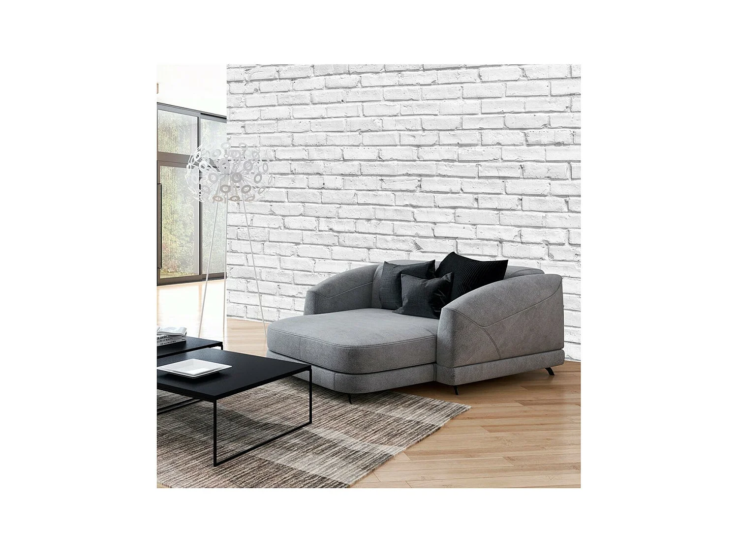 Papier Peint "White Stone" 105 x 150 cm