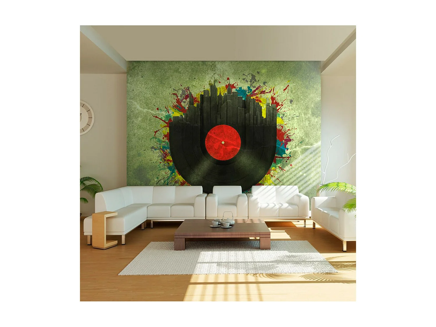 Papier Peint "Colorful Melodies of the City" 193 x 250 cm