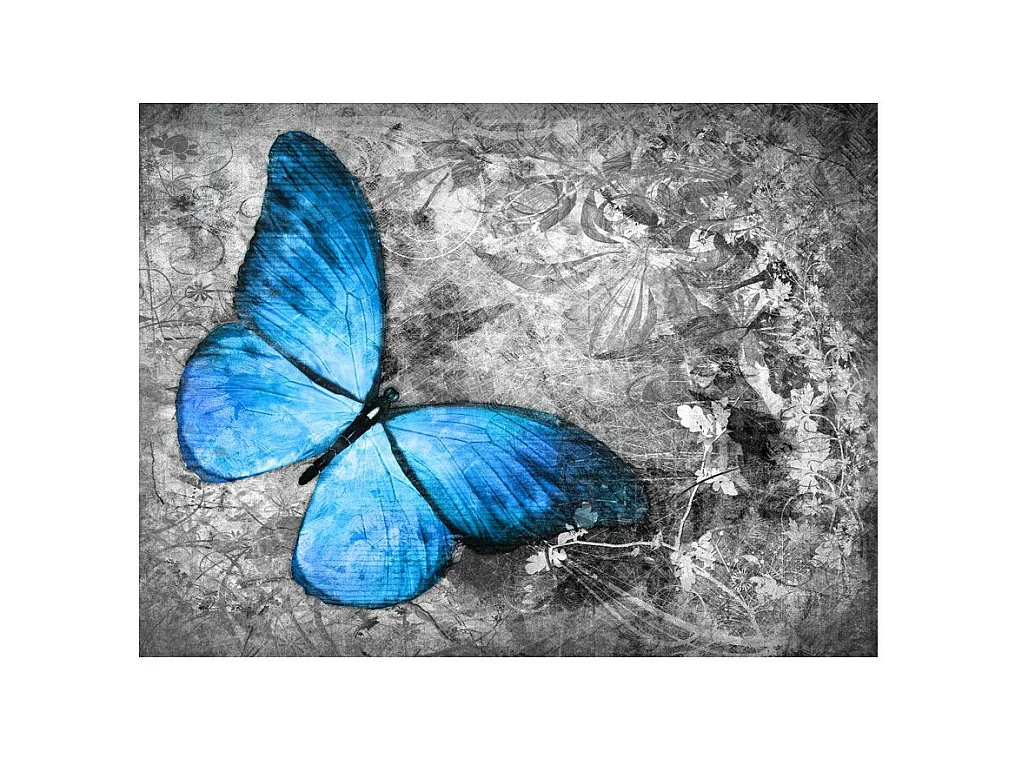 Papier Peint "Blue Butterfly" 193 x 250 cm