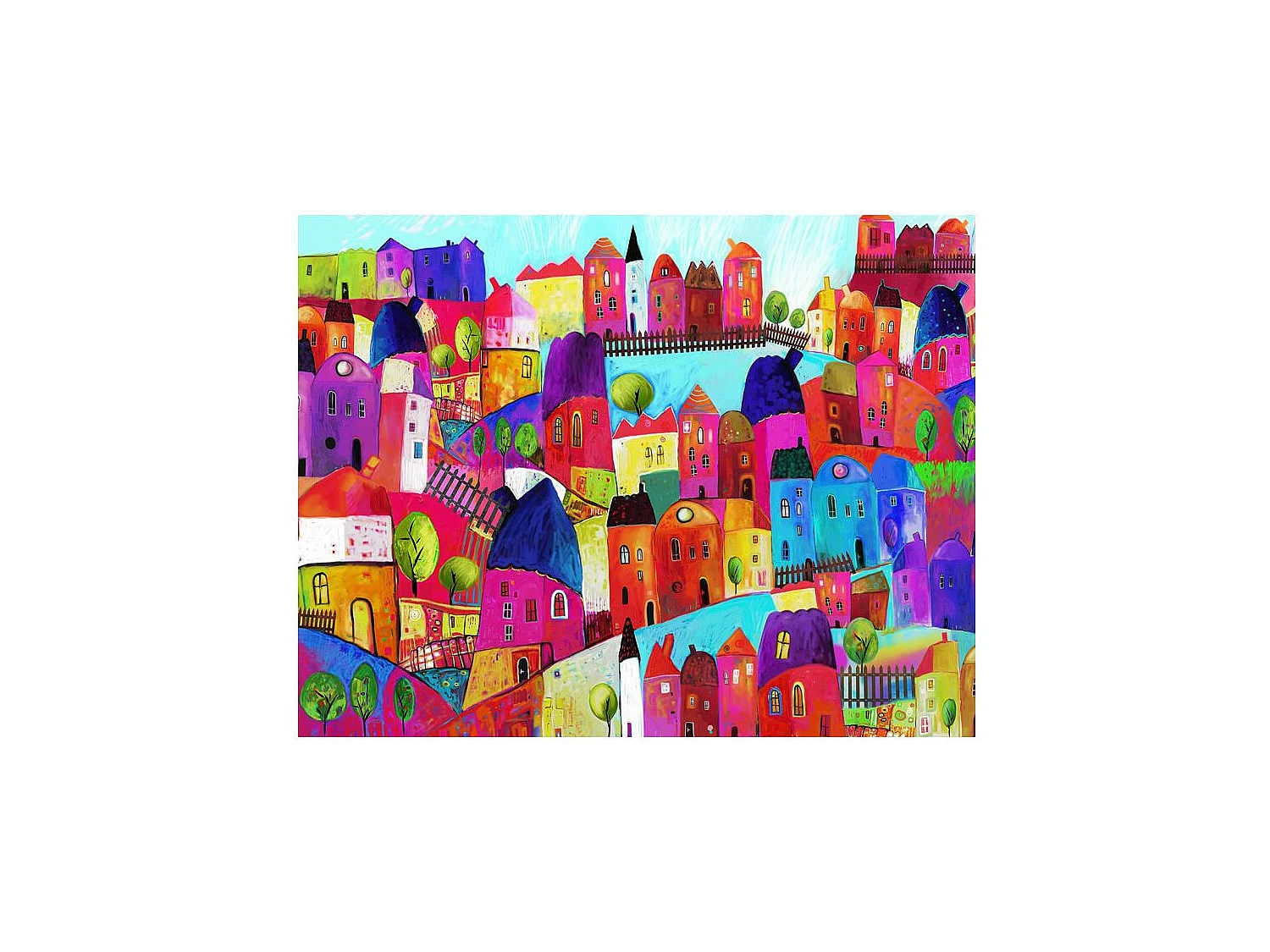 Papier Peint "Rainbow Hued Town" 193 x 250 cm