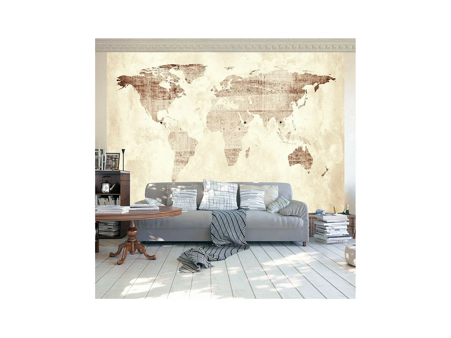 Papier Peint "Precious Map" 70 x 100 cm