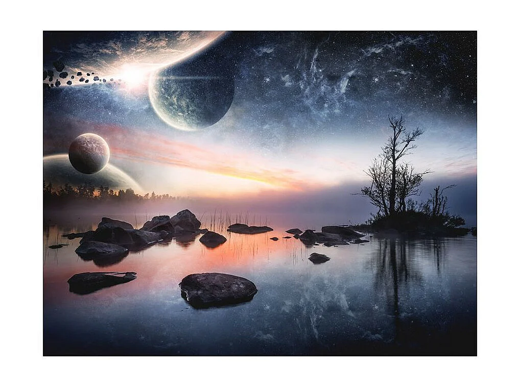 Papier Peint "Cosmic Landscape" 193 x 250 cm