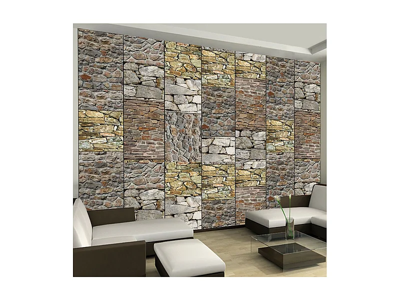 Papier Peint "Puzzle with Stones" 50x1000cm