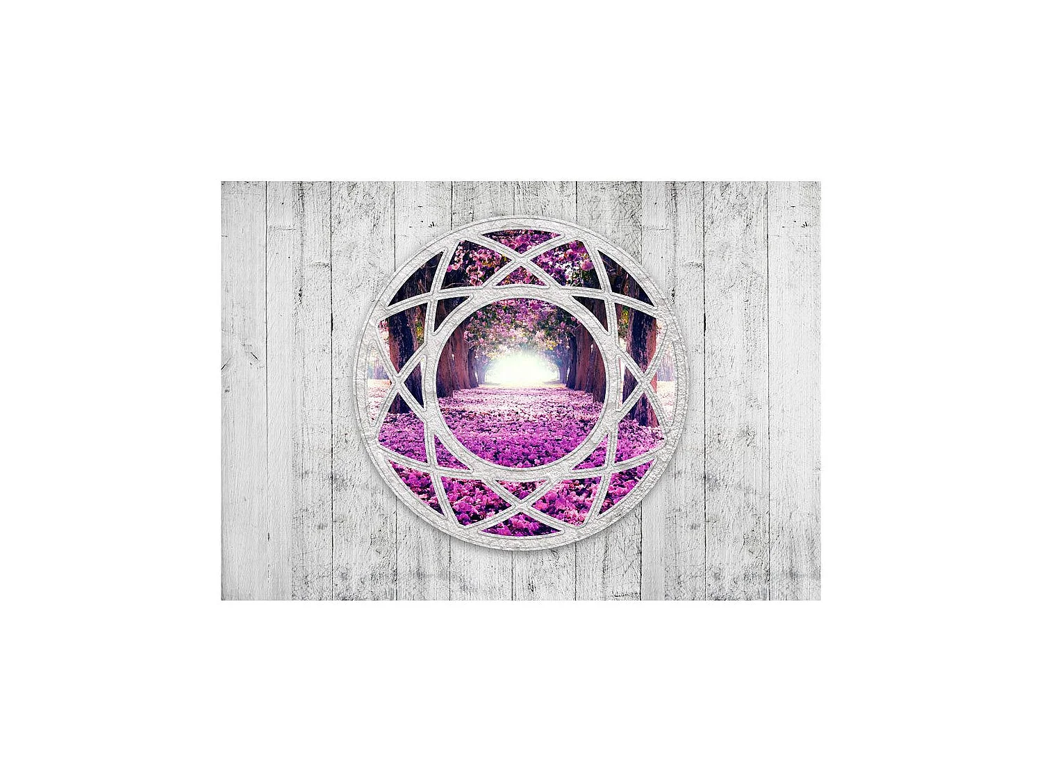 Papier Peint "Fuchsia Landscape" 140 x 200 cm